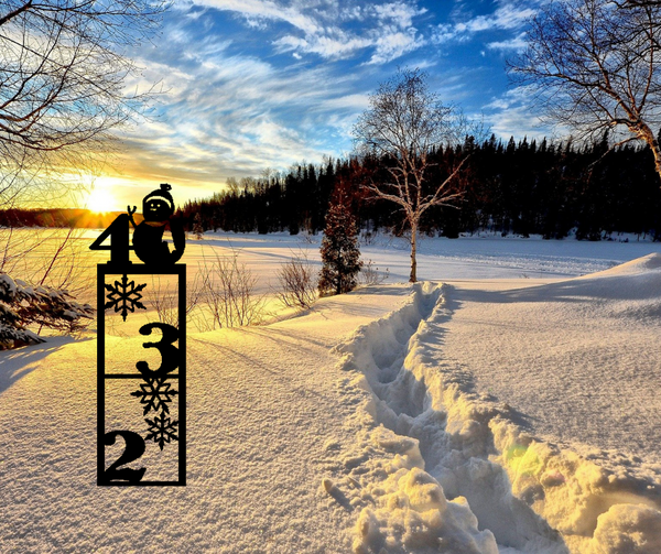 Snowflake Styled Snow Measuring Stick