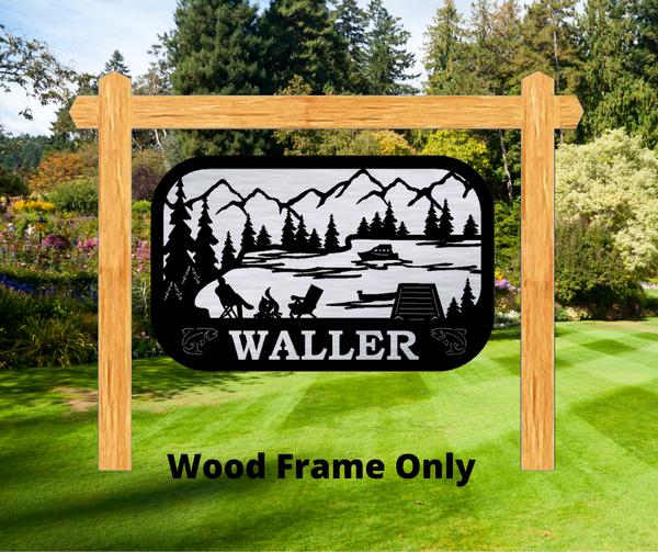 The Marquis Wood Address Frame