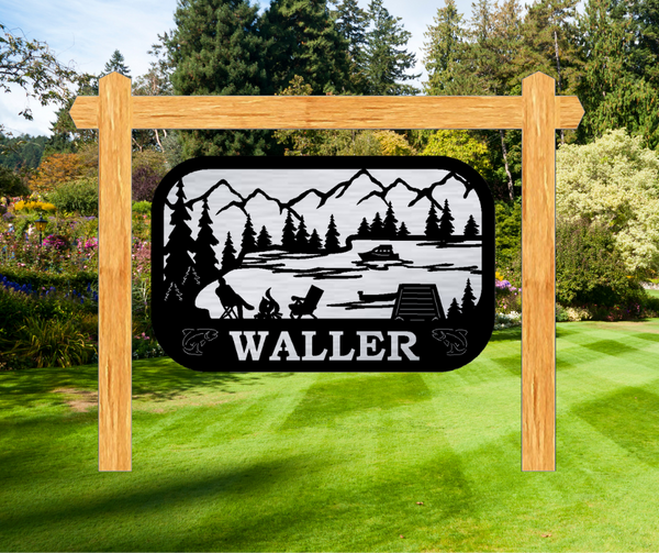The Marquis Wood Address Frame