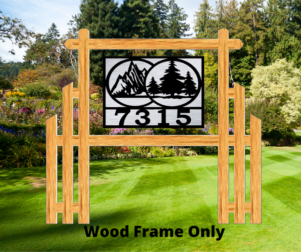 The Zephyr Wood Address Frame