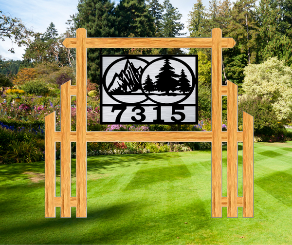 The Zephyr Wood Address Frame