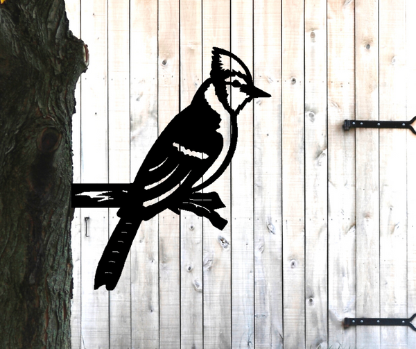 Blue Jay Tree or Post Decor