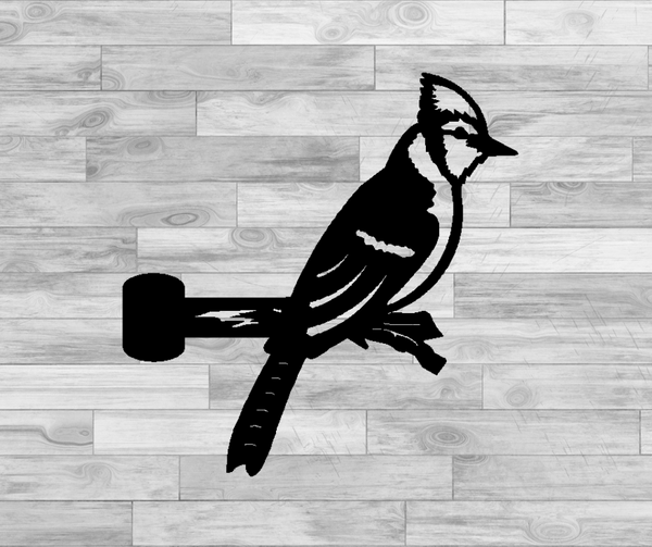 Blue Jay Tree or Post Decor