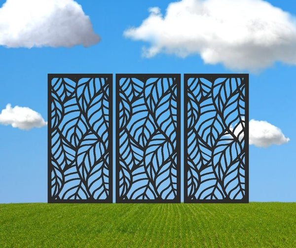 Aloha Leaf Decorative Privacy Screen Panel