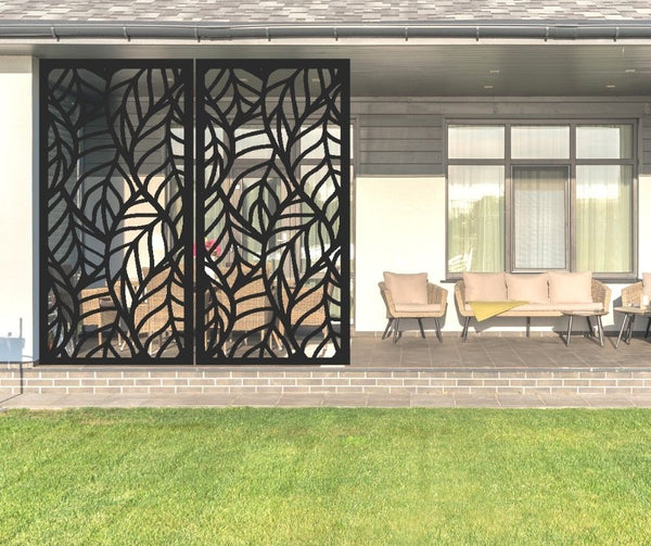Aloha Leaf Decorative Privacy Screen Panel
