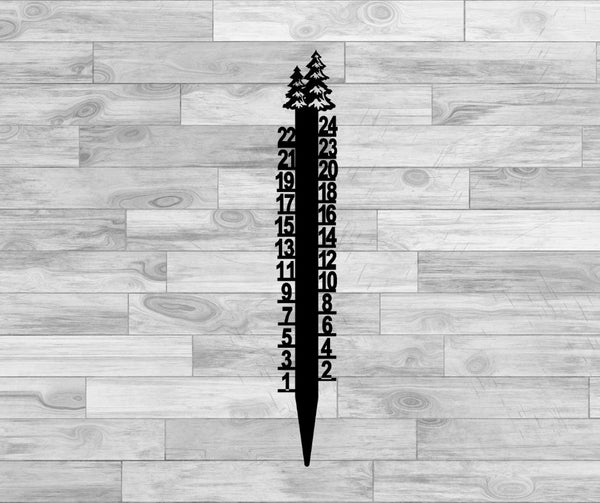 Tree Snow Measuring Stick
