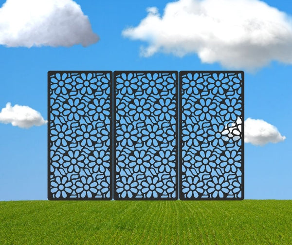 Daisy Delights Decorative Privacy Screen Panel