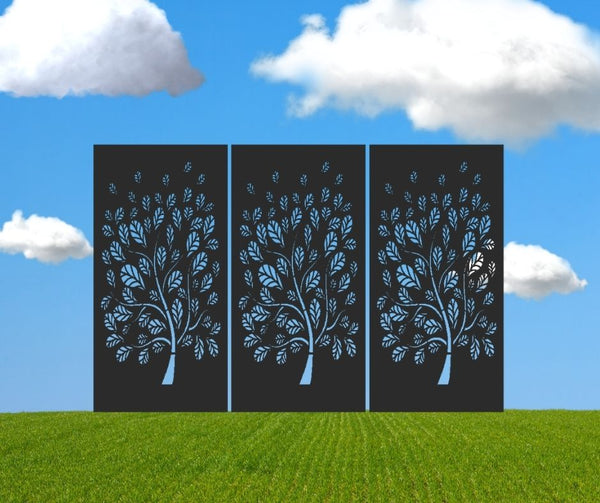 Soft Breeze Tree Decorative Privacy Screen Panel
