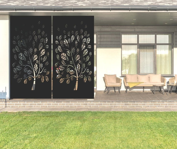 Soft Breeze Tree Decorative Privacy Screen Panel