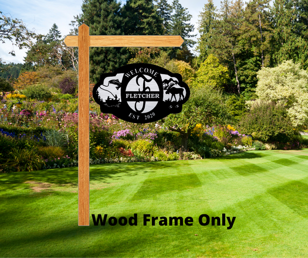 The Luxe Wood Address Frame