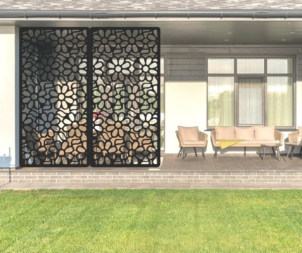 Daisy Delights Decorative Privacy Screen Panel