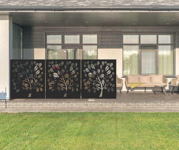 Soft Breeze Tree Decorative Privacy Screen Panel
