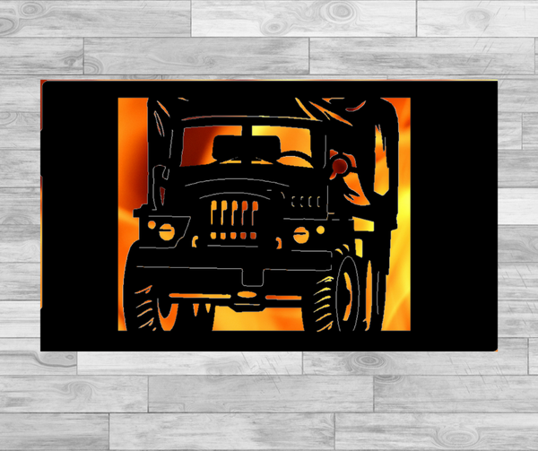 6x6 Army Truck - Elevated Fire Panel