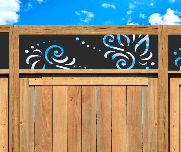 Floral Lines Privacy Screen Panel