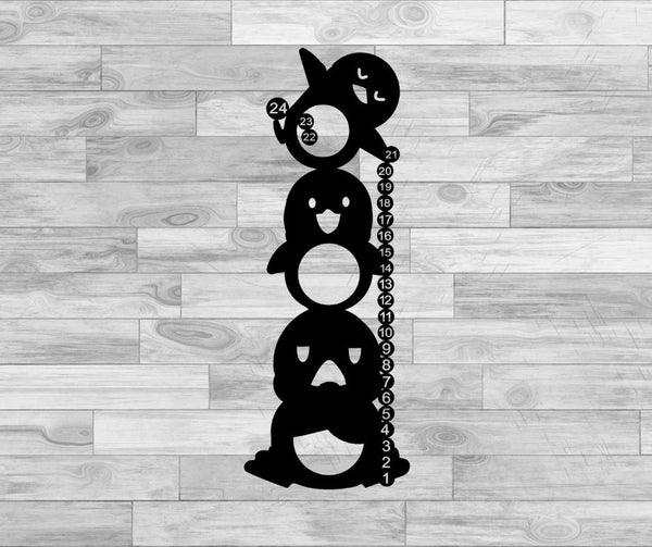 Penguin Snow Measuring Stick