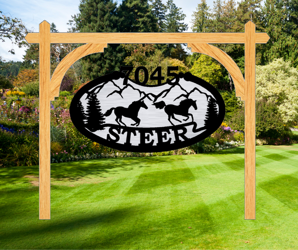 The Sterling Wood Address Frame