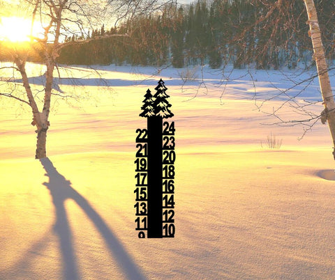 Tree Snow Measuring Stick