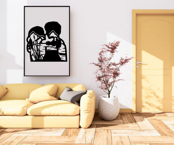 Alone Together Lake Wall Decor
