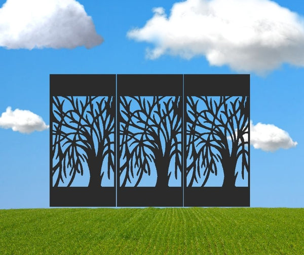 Weeping Willow Decorative Privacy Screen Panel