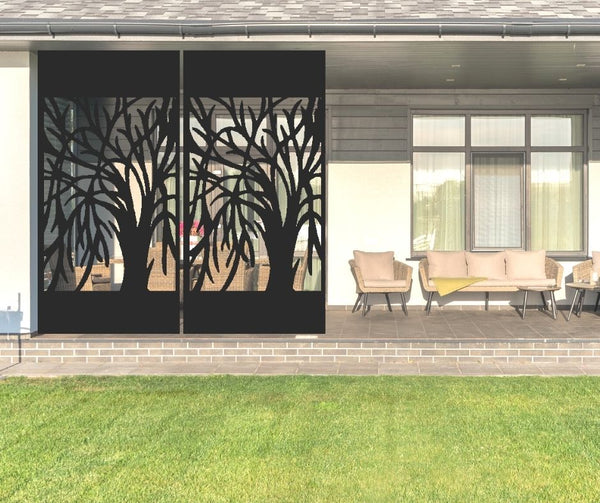 Weeping Willow Decorative Privacy Screen Panel