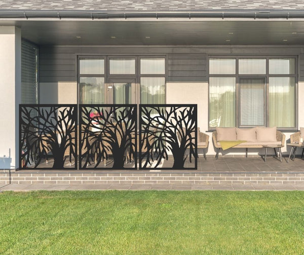 Weeping Willow Decorative Privacy Screen Panel