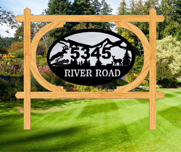 The Maximus Wood Address Frame