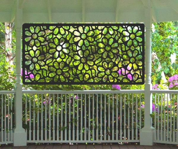 Daisy Delights Decorative Privacy Screen Panel
