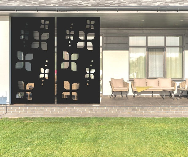 Playful Pinwheel Decorative Privacy Screen Panel