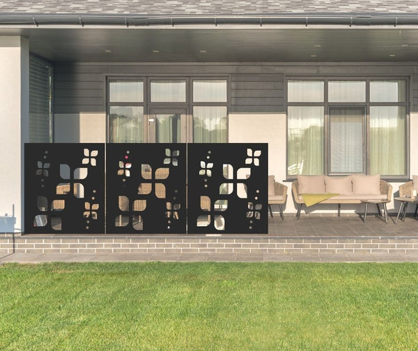 Playful Pinwheel Decorative Privacy Screen Panel