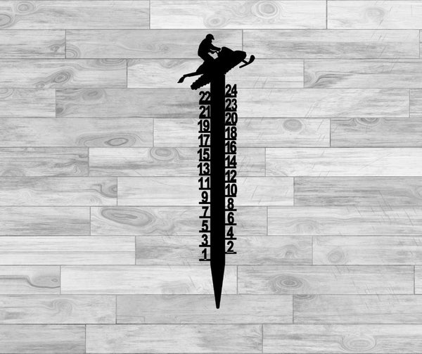 Snowmobile Snow Measuring Stick