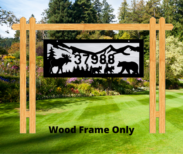 The Emperor Wood Address Frame