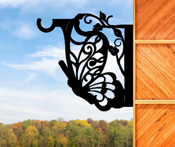 Butterfly Wall Post Mount Plant Hangers