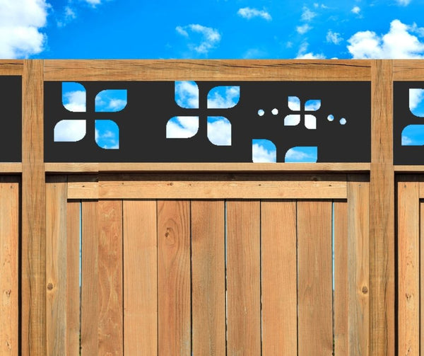 Playful Pinwheel Decorative Privacy Screen Panel