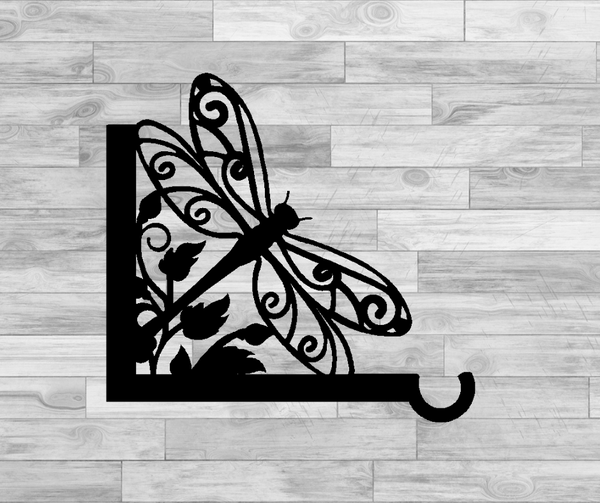 Dragonfly Wall Post Mount Plant Hangers