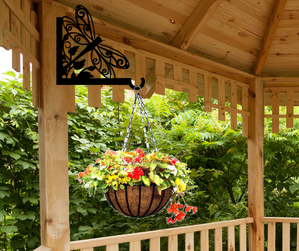 Dragonfly Wall Post Mount Plant Hangers