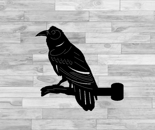 Raven Fan Tree or Post Decor