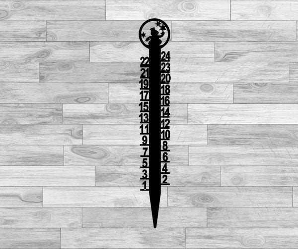 Snowman Snow Measuring Stick