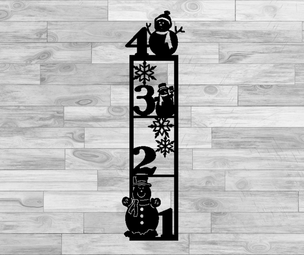 Snowman Styled Snow Measuring Stick