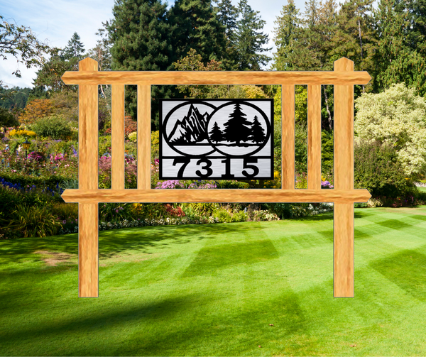 The Catalina Wood Address Frame