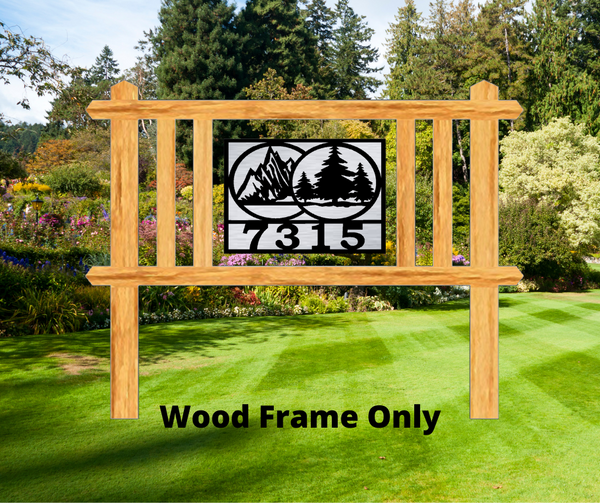 The Catalina Wood Address Frame