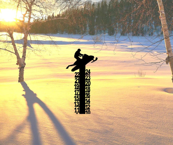 Snowmobile Snow Measuring Stick