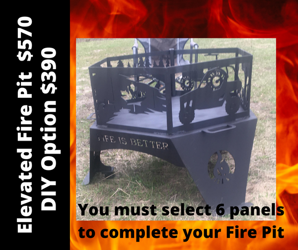 Mountain Elk - Elevated Fire Panel