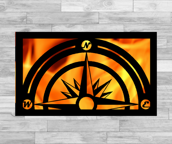 Compass - North East West - Elevated Fire Panel