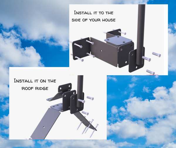 Weathervane mounting system
