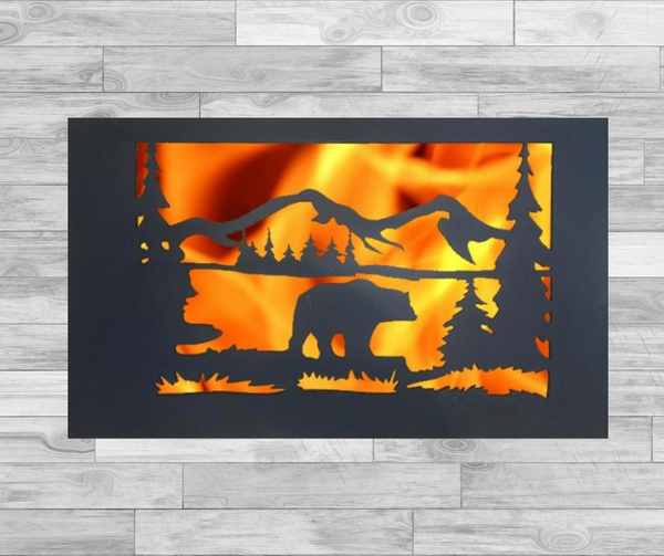 Brave Bear - Hexagonal Bowl Fire Panel