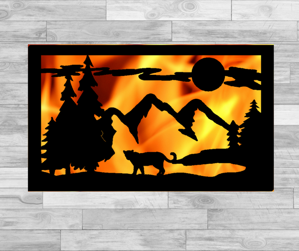 Cunning Cougar - Hexagonal Bowl Fire Panel