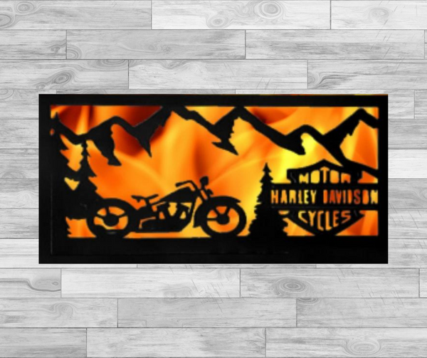 Harley Davidson - Hexagonal Bowl Fire Panel