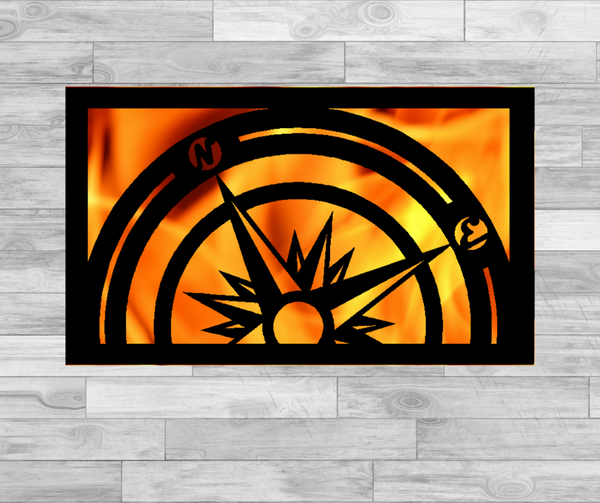North-East Compass- Hexagonal Bowl Fire Panel