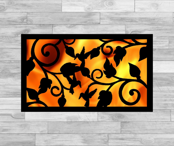 Quick Hummingbird Vine - Hexagonal Bowl Fire Panel
