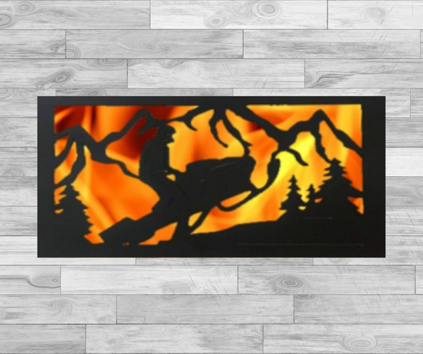 Snowmobile - Hexagonal Bowl Fire Panel